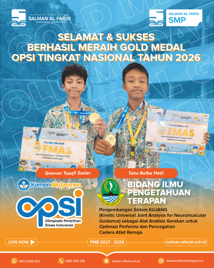 Selamat & Sukses Berhasil Meraih Gold Medal OPSI Tingkat Nasional Tahun 2026